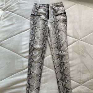 Honey Punch snake print pants